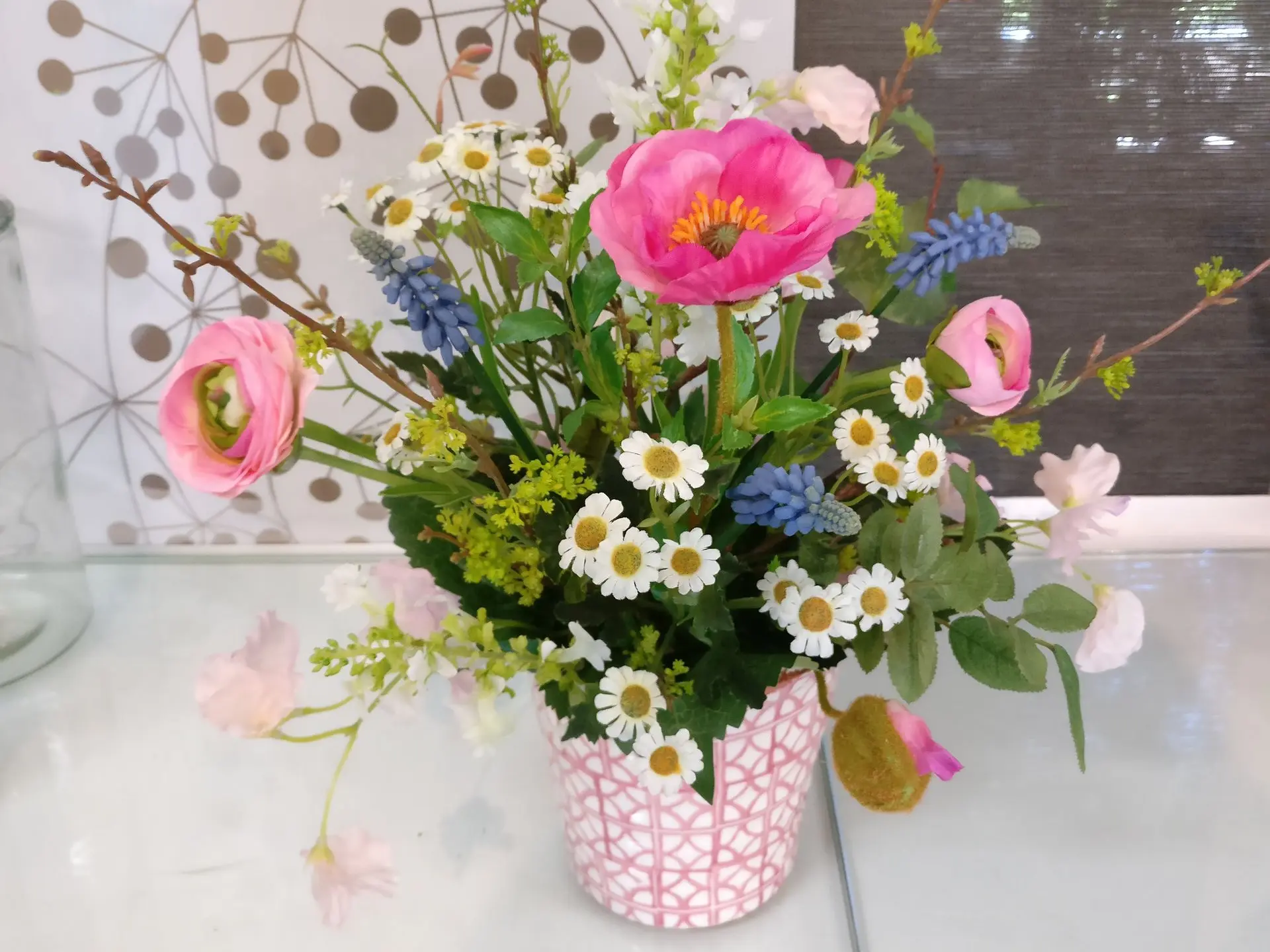 Artischoke Kunstblumen Wiesenblumen