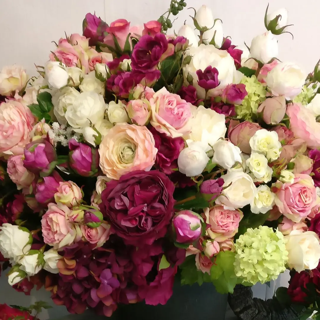 Artischoke Kunstblumen Rosen